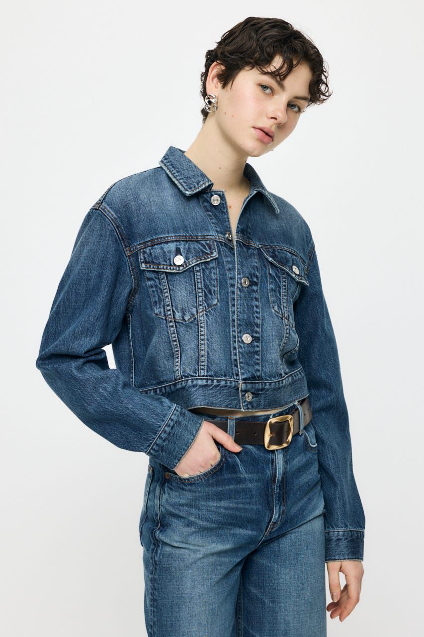 MOUSSY「TENCEL(TM) DENIM SHORT ジャケット」|デニムジャケット|