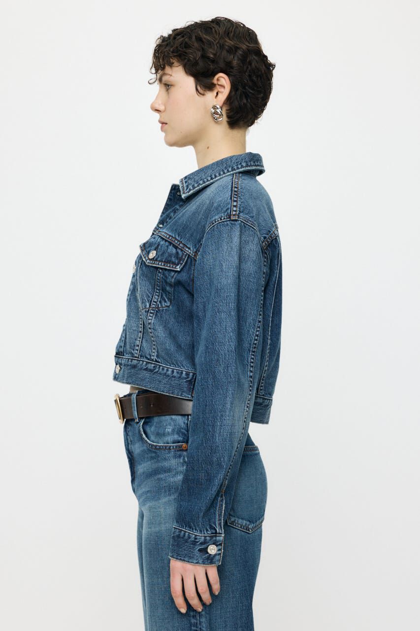 MOUSSY「TENCEL(TM) DENIM SHORT ジャケット」|デニムジャケット|
