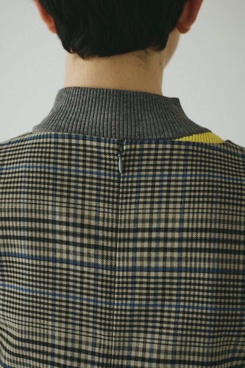 HeRIN.CYE「V design check dress」|ワンピース|