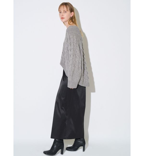 ELENDEEK「V-NECK CABLE KT」|ニット・セーター|