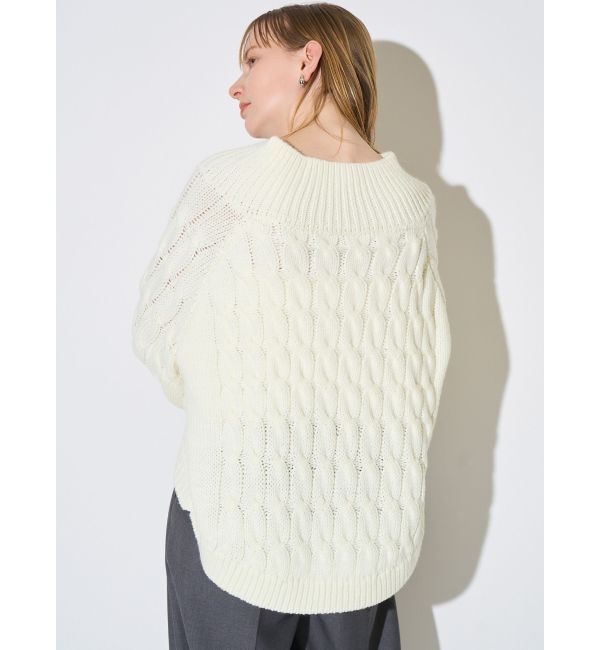 ELENDEEK「V-NECK CABLE KT」|ニット・セーター|