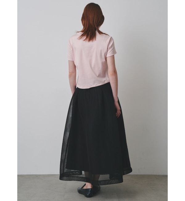 ELENDEEK「MESH BONDING FLARED SK」|スカート|