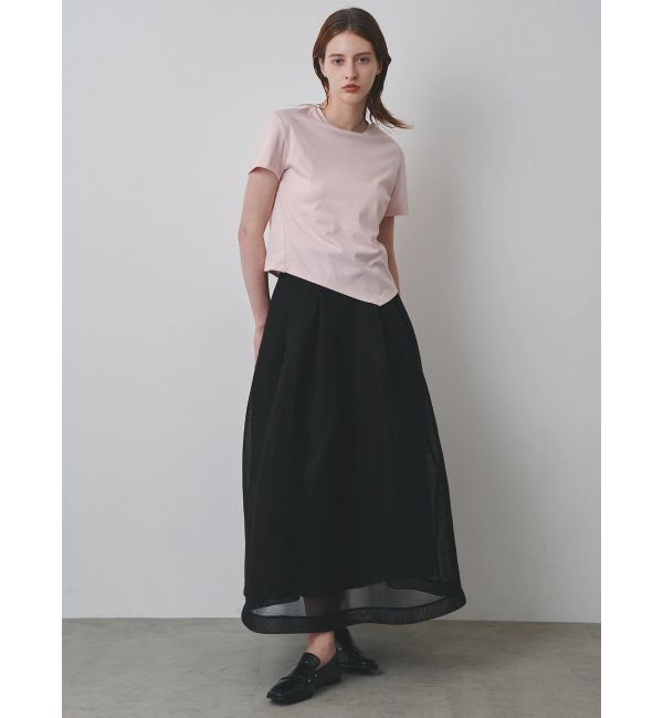 ELENDEEK「MESH BONDING FLARED SK」|スカート|