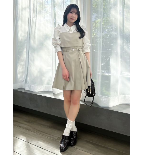dazzlin「2WAYボウタイレイヤードミニワンピース」|ワンピース|
