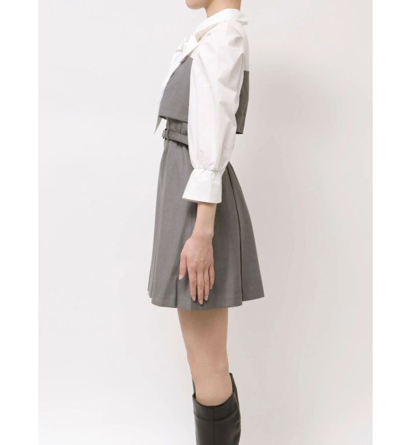 dazzlin「2WAYボウタイレイヤードミニワンピース」|ワンピース|