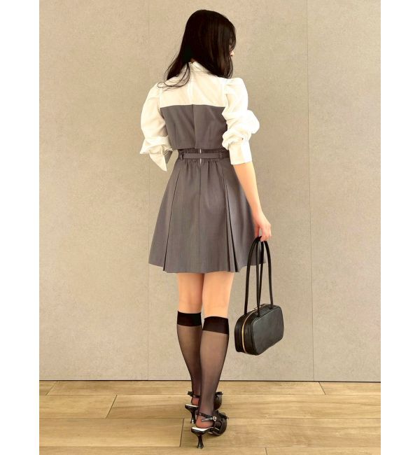 dazzlin「2WAYボウタイレイヤードミニワンピース」|ワンピース|