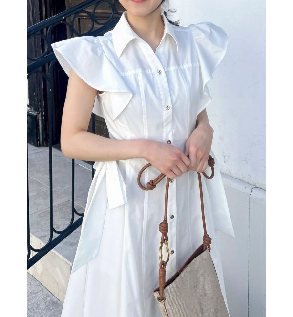 dazzlin「ステッチワークコルセットシャツワンピース」|ワンピース|