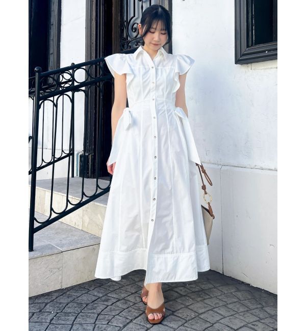 dazzlin「ステッチワークコルセットシャツワンピース」|ワンピース|