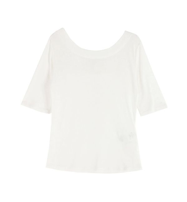 LAGUNAMOON「2WAYリボンシアーカットプルオーバー」|Tシャツ・カットソー|