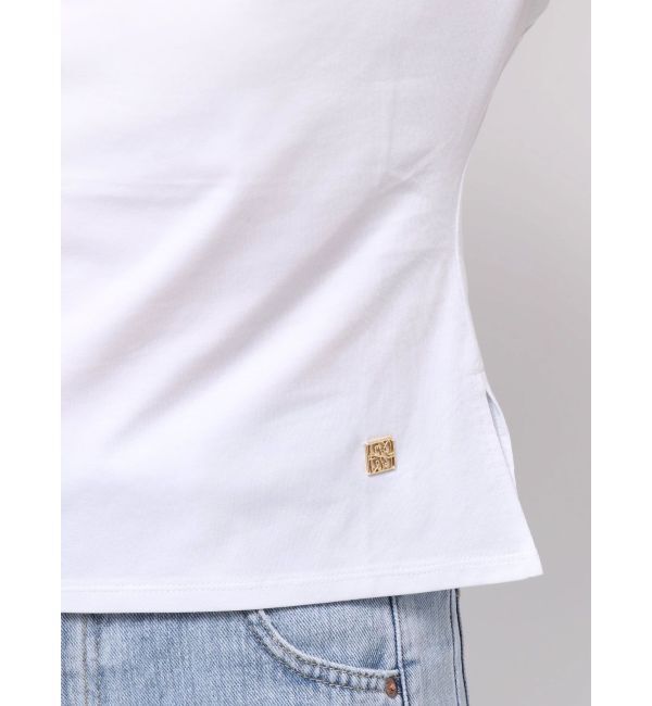 LAGUNAMOON「【接触冷感】オフショルドレープカットトップス」|Tシャツ・カットソー|