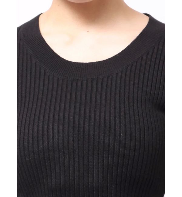 GYDA「LONG SLEEVE SIDE OPEN ニットミニワンピース」|ワンピース|