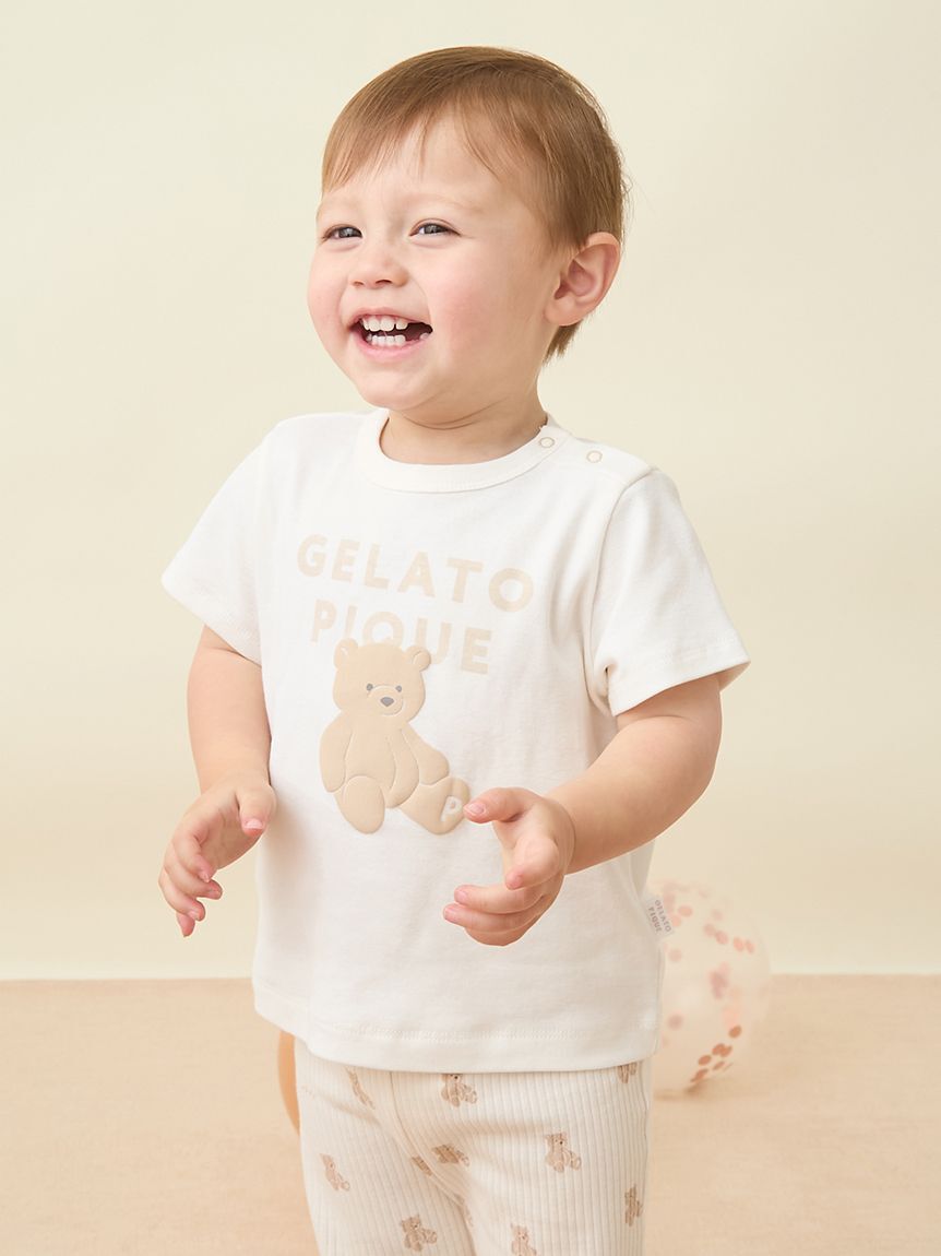 GELATO PIQUE KIDS & BABY「【BABY】ぬいぐるみワンポイントTシャツ」|その他ベビーウェア|BEG