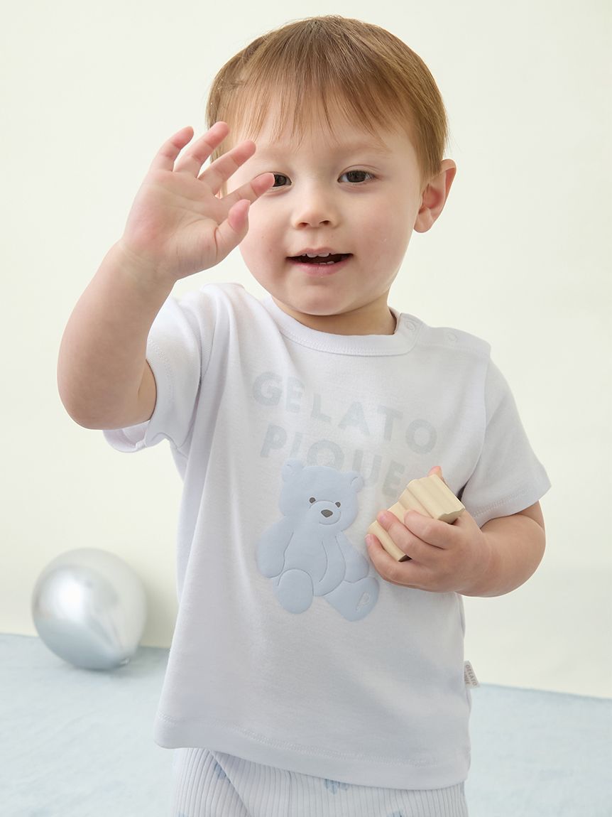 GELATO PIQUE KIDS & BABY「【BABY】ぬいぐるみワンポイントTシャツ」|その他ベビーウェア|BLU