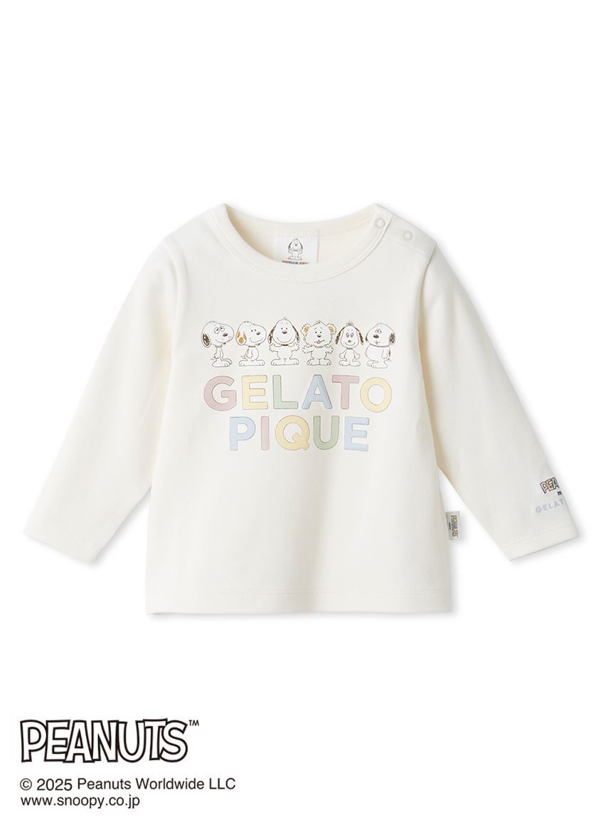 GELATO PIQUE KIDS & BABY「【PEANUTS PUPPIES】【BABY】ワンポイントロンT」|その他ベビーウェア|