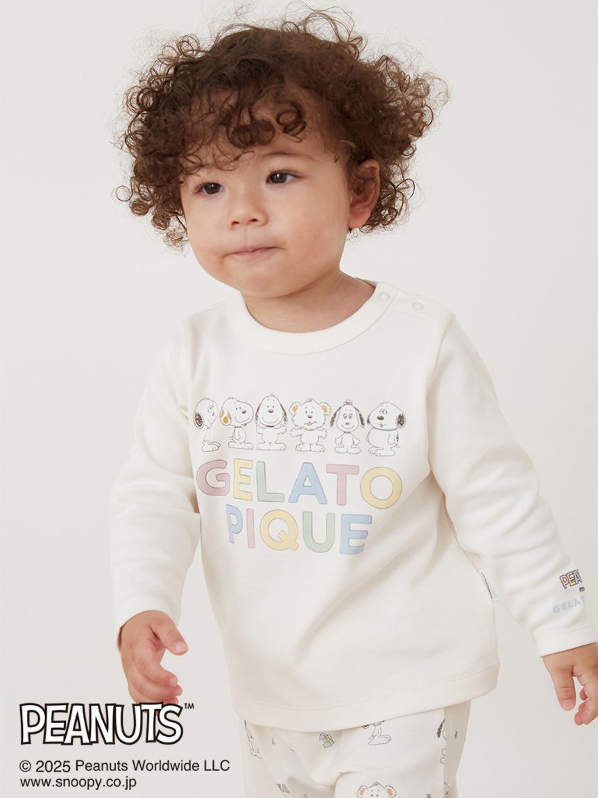 GELATO PIQUE KIDS & BABY「【PEANUTS PUPPIES】【BABY】ワンポイントロンT」|その他ベビーウェア|