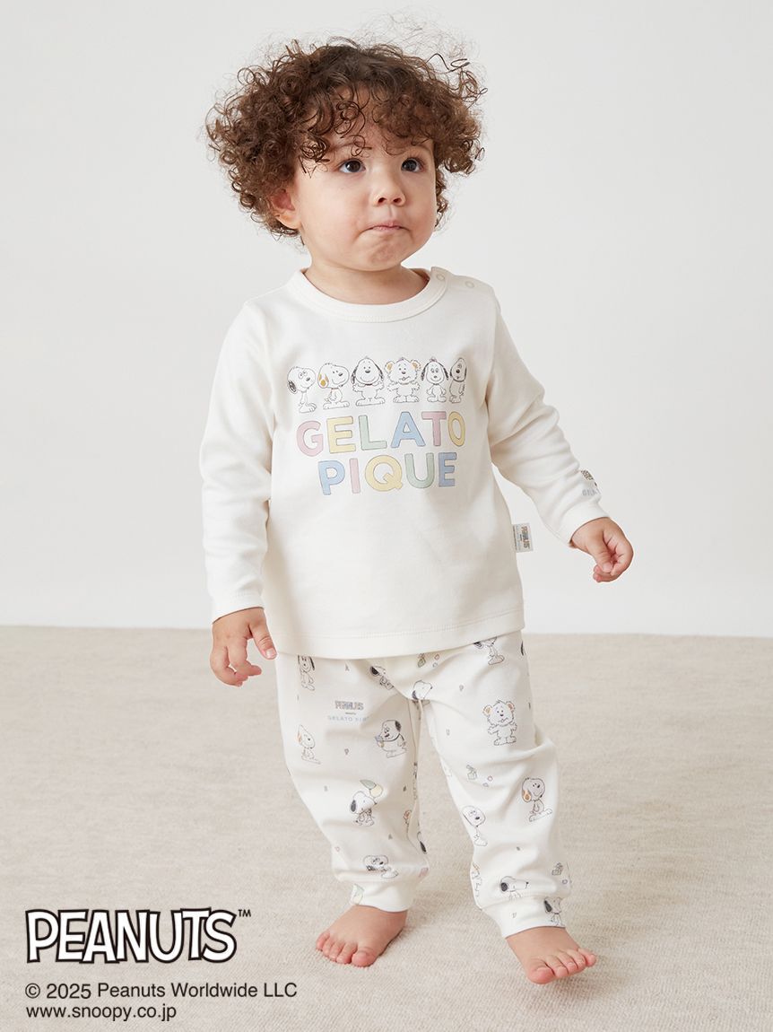 GELATO PIQUE KIDS & BABY「【PEANUTS PUPPIES】【BABY】ワンポイントロンT」|その他ベビーウェア|