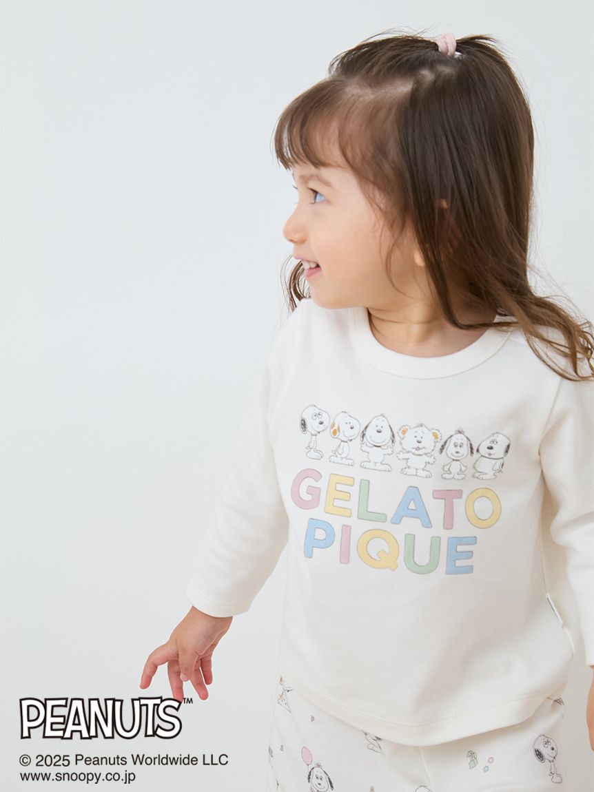 GELATO PIQUE KIDS & BABY「【PEANUTS PUPPIES】【BABY】ワンポイントロンT」|その他ベビーウェア|