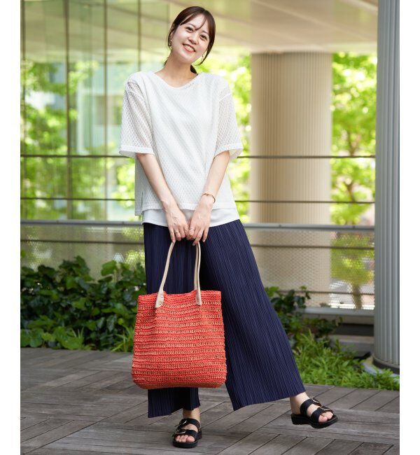 ikka「【雑誌InRed5月号掲載】さらっとプリーツワイドパンツ」|その他|