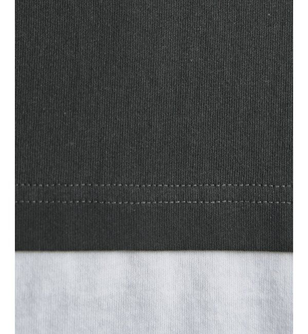 ikka「コットンUSA袖刺繍レイヤーTシャツ」|その他|