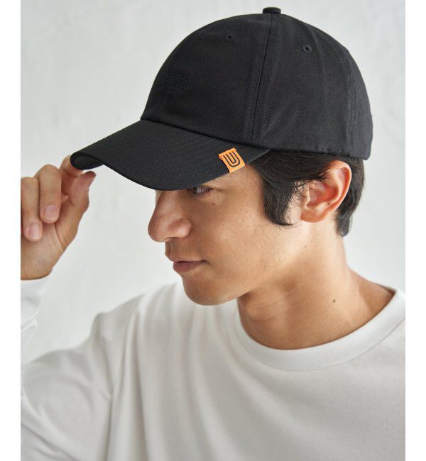 ikka「UNIVERSAL OVERALL ユニバーサルオーバーオール ツイルサイドネームキャップ」|その他|ブラック