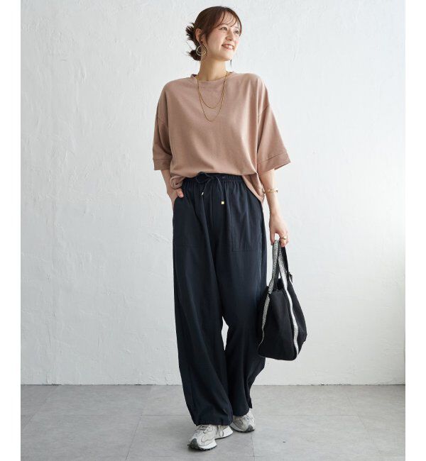 ikka「【接触冷感】スウェットライク裾ラウンドプルオーバー」|その他|