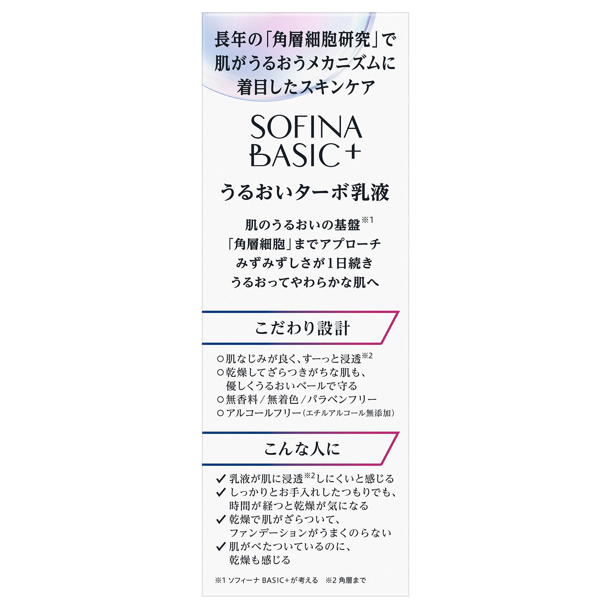  「SOFINA BASIC+ うるおいターボ乳液 (120mL)」|乳液|