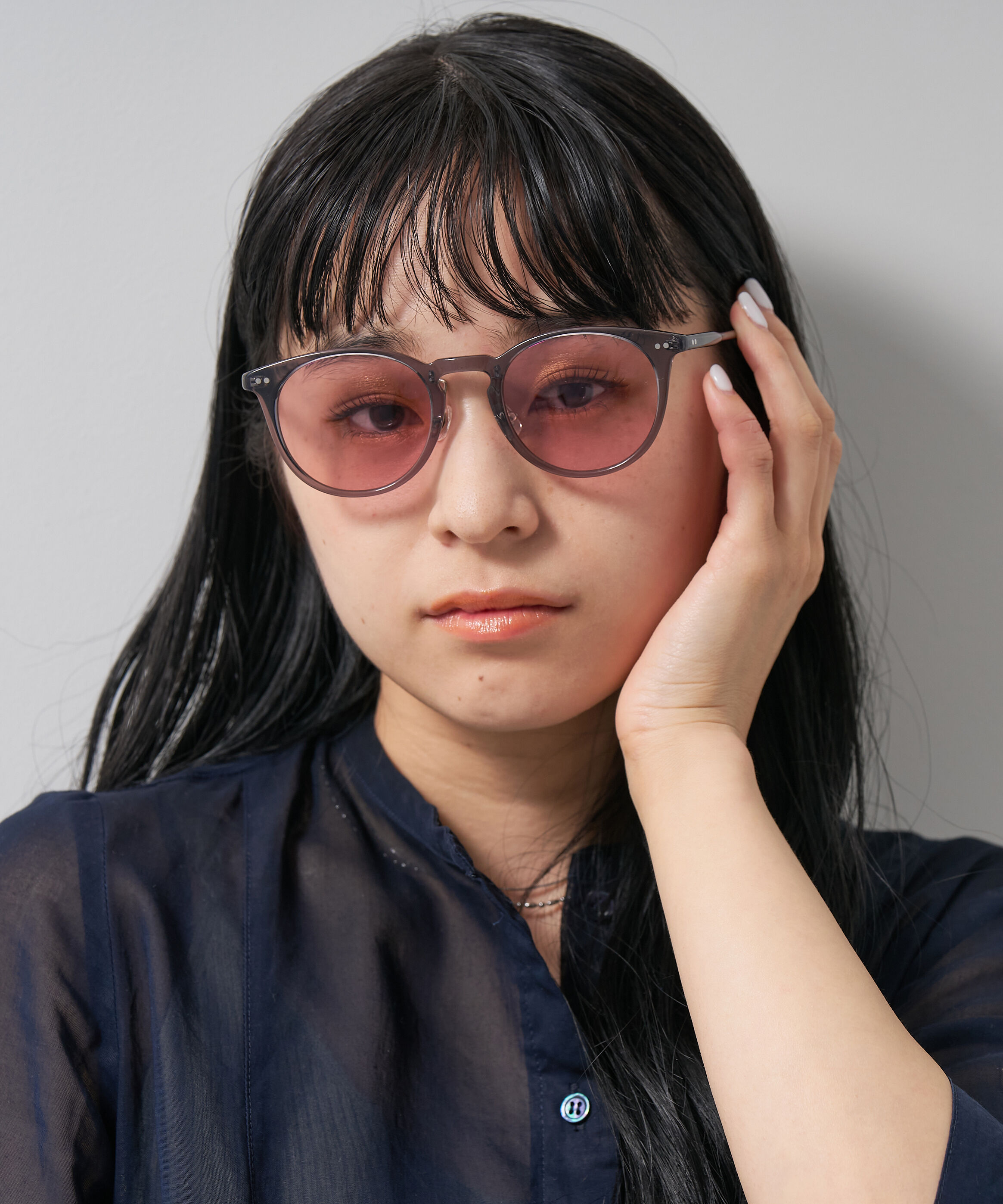  「ボストン型 サングラス | カラーレンズ 鼻パッド 紫外線防止 UVカット ユニセックス」|サングラス|