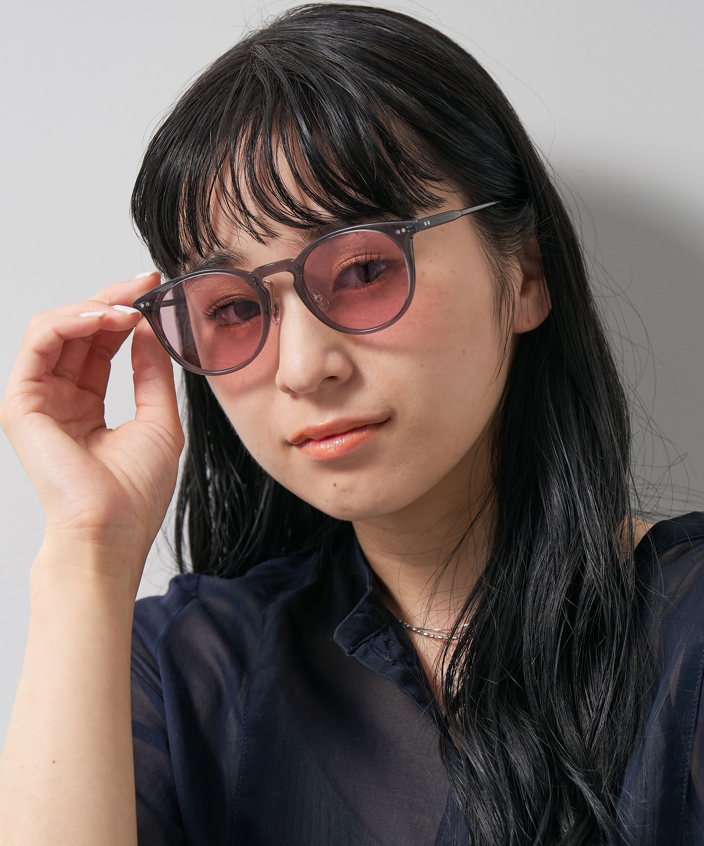  「ボストン型 サングラス | カラーレンズ 鼻パッド 紫外線防止 UVカット ユニセックス」|サングラス|