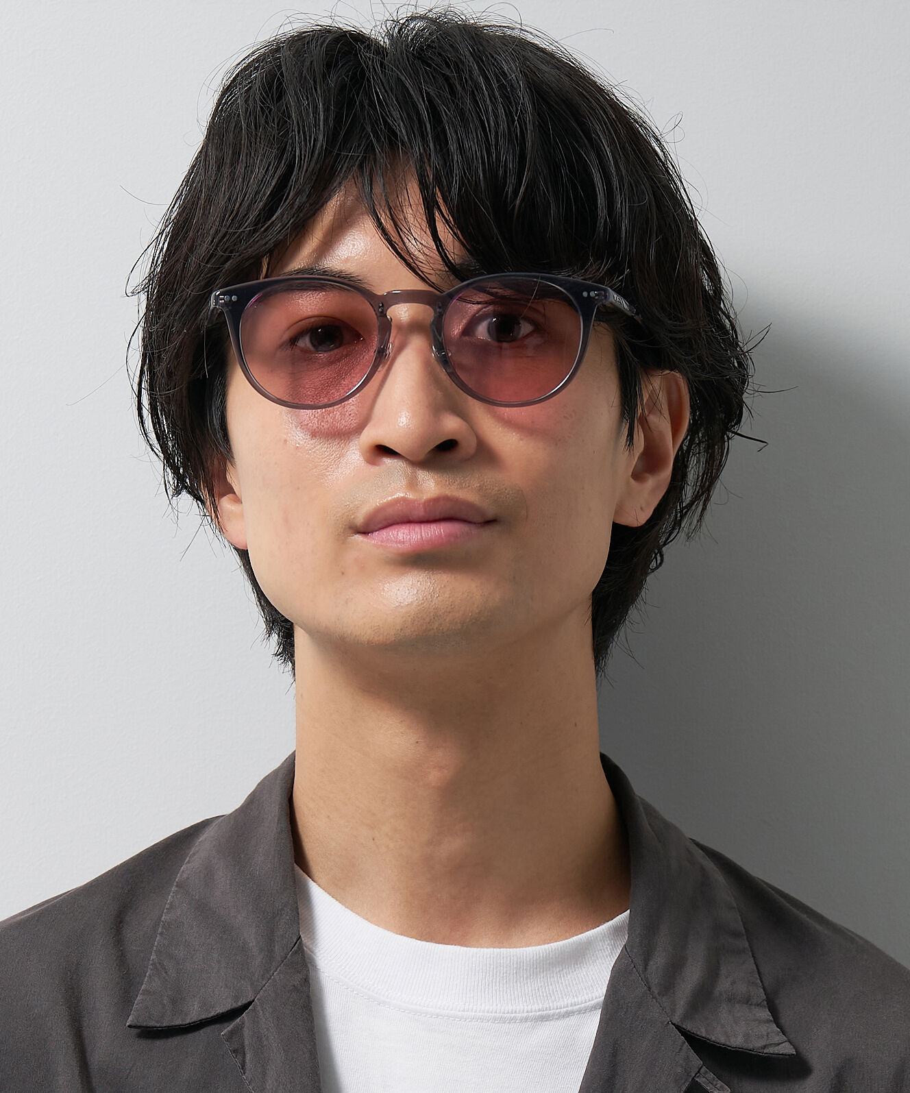  「ボストン型 サングラス | カラーレンズ 鼻パッド 紫外線防止 UVカット ユニセックス」|サングラス|