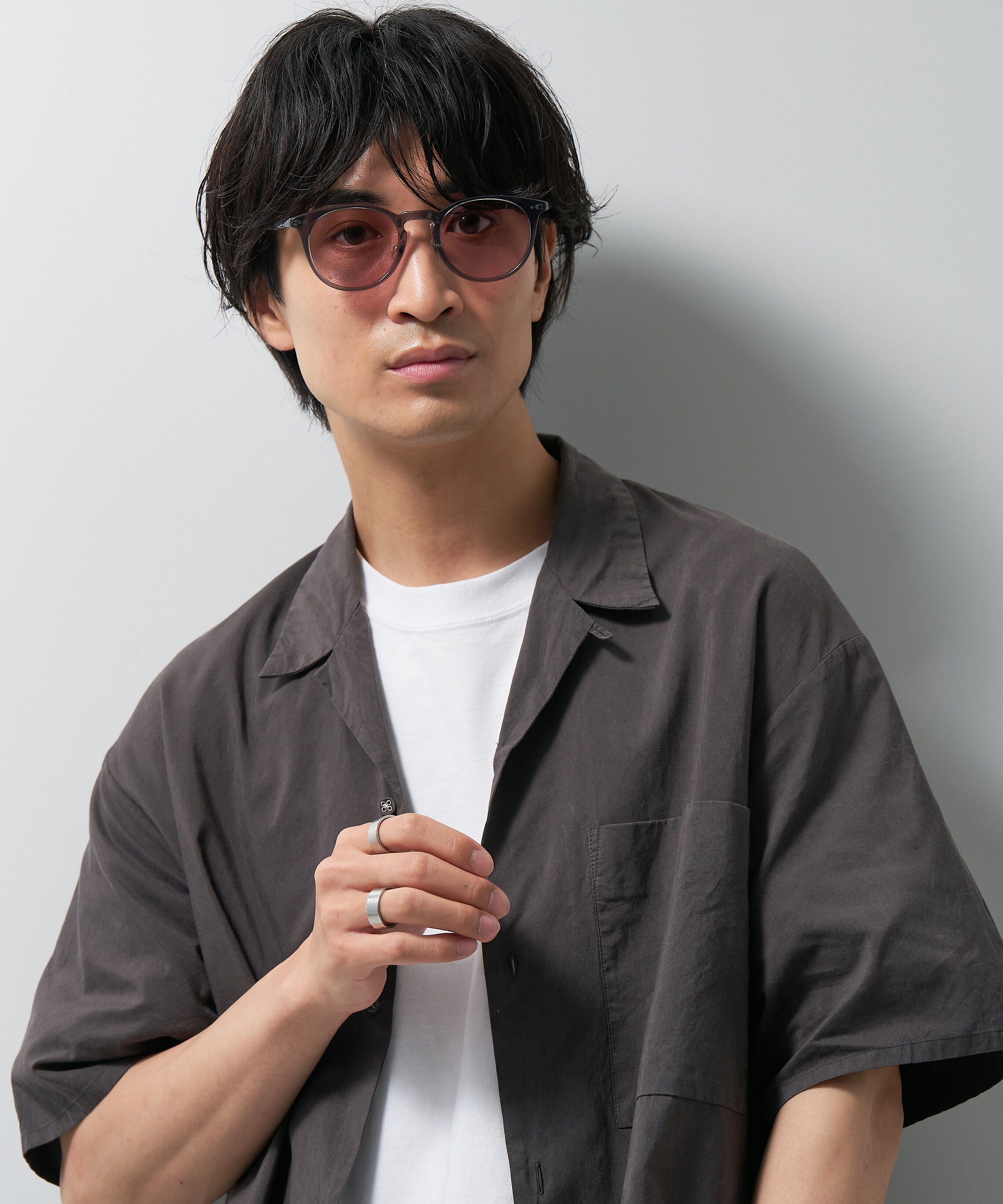  「ボストン型 サングラス | カラーレンズ 鼻パッド 紫外線防止 UVカット ユニセックス」|サングラス|