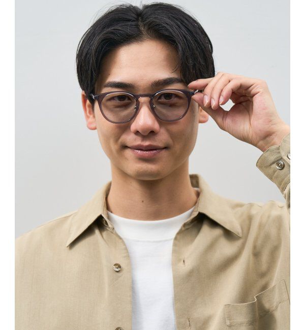  「ボストン型 サングラス | カラーレンズ 鼻パッド 紫外線防止 UVカット ユニセックス」|サングラス|