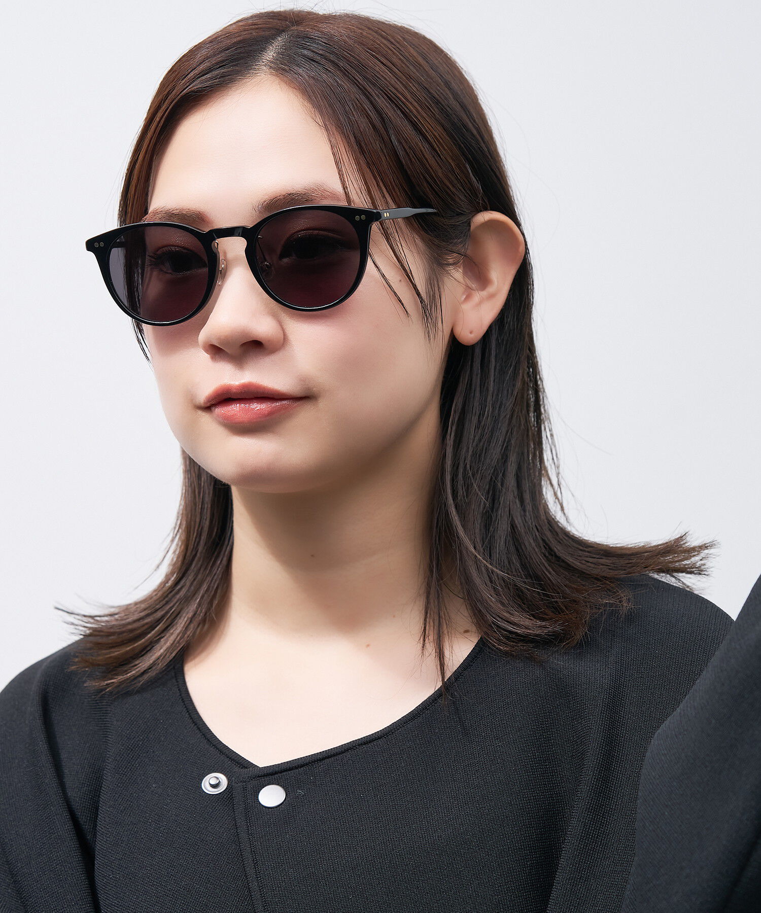  「ボストン型 サングラス | カラーレンズ 鼻パッド 紫外線防止 UVカット ユニセックス」|サングラス|