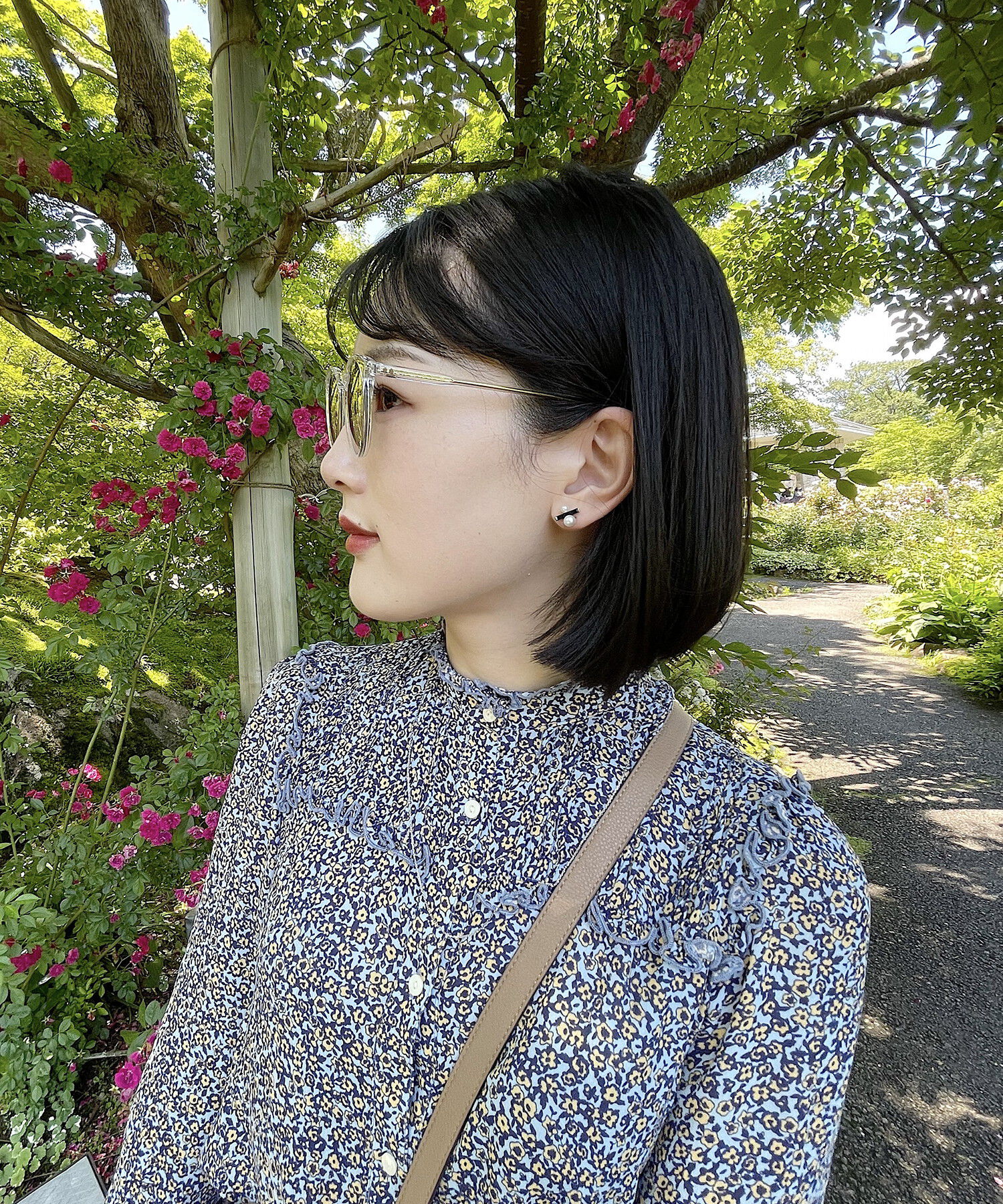  「ボストン型 サングラス | カラーレンズ 鼻パッド 紫外線防止 UVカット ユニセックス」|サングラス|