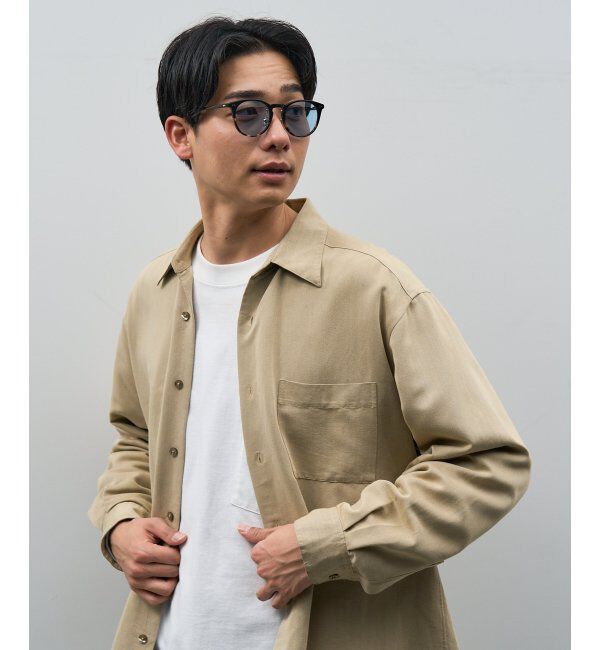  「ボストン型 サングラス | カラーレンズ 鼻パッド 紫外線防止 UVカット ユニセックス」|サングラス|