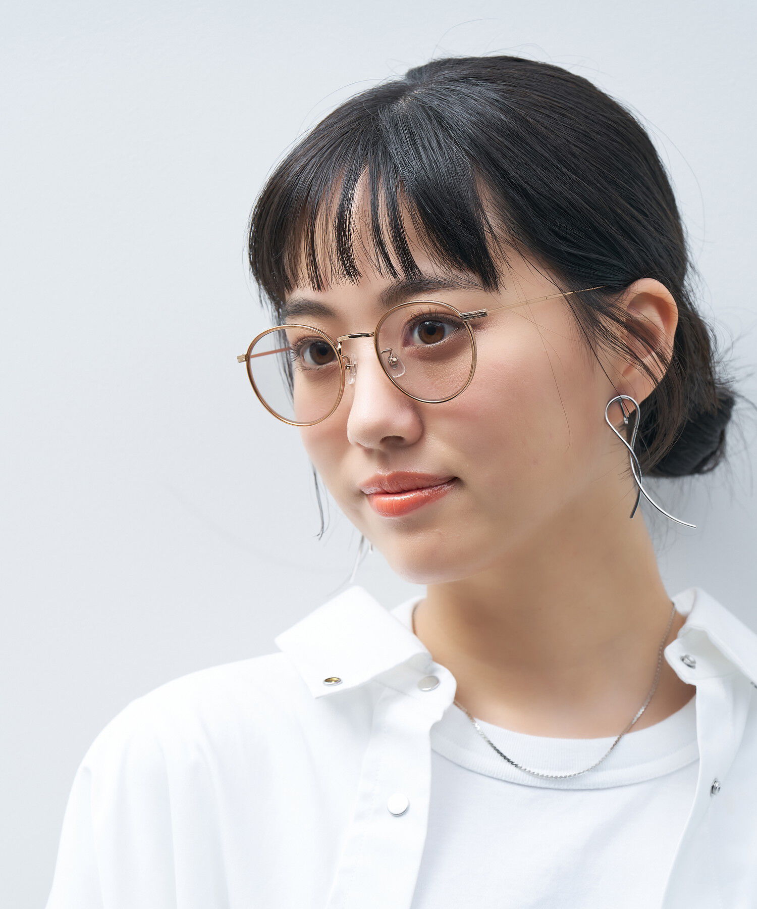  「Zoff | UNITED ARROWS ボストン型 サングラス メタル チタン 軽量 UVカット ユナイテッドアローズ」|サングラス|ブラウン