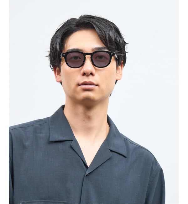  「【WEB限定】調光 サングラス ｜紫外線で色が変わる｜黒縁 紫外線対策 UVカット  」|サングラス|