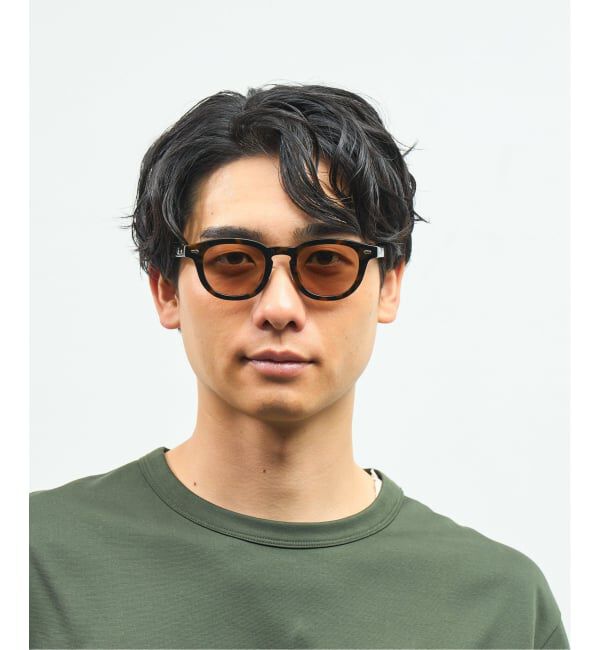  「【WEB限定】調光 サングラス ｜紫外線で色が変わる｜黒縁 紫外線対策 UVカット  」|サングラス|
