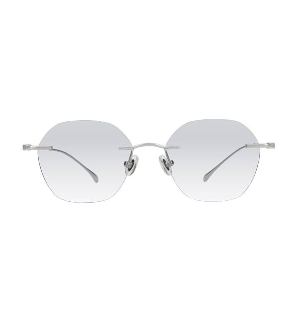  「SUNCUTGlasses/UV100%CUT リムレス サングラス | チタン [度無し専用] カラーレンズ 紫外線対策 UVカット」|サングラス|