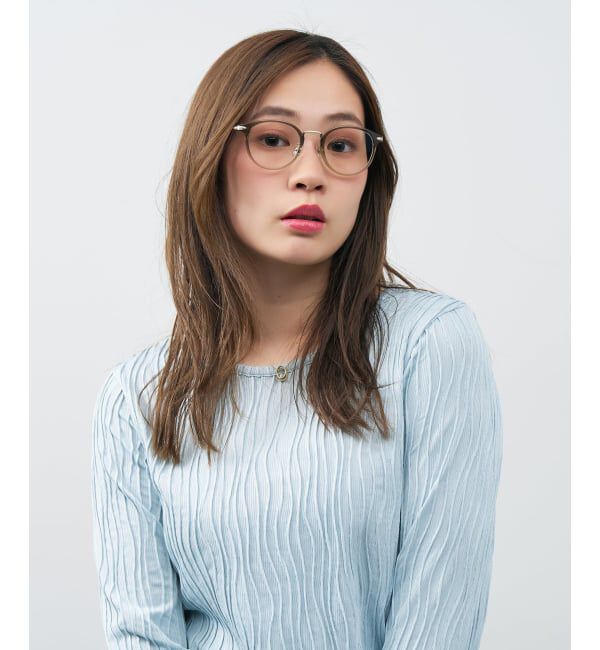  「ボストン型 サングラス | クリアサングラス コンビネーションフレーム UVカット TREND SUNGLASSES」|サングラス|グリーン