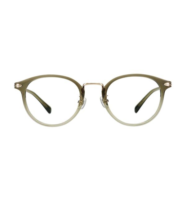  「ボストン型 サングラス | クリアサングラス コンビネーションフレーム UVカット TREND SUNGLASSES」|サングラス|