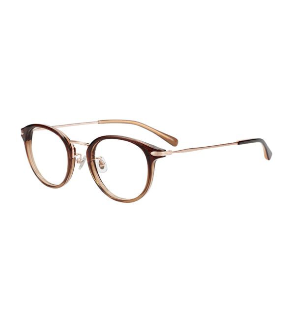  「ボストン型 サングラス | クリアサングラス コンビネーションフレーム UVカット TREND SUNGLASSES」|サングラス|