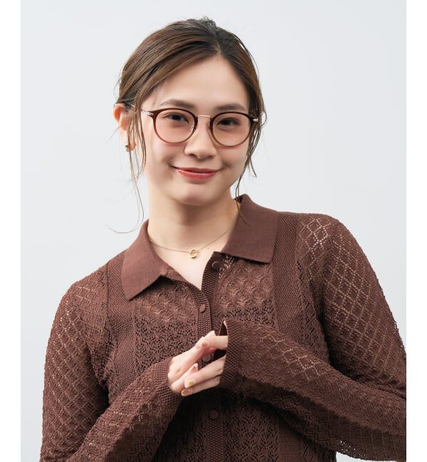  「ボストン型 サングラス | クリアサングラス コンビネーションフレーム UVカット TREND SUNGLASSES」|サングラス|