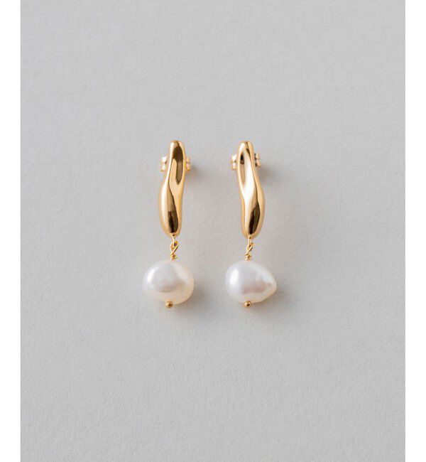 ete「パール ピアス」|ピアス|イエローゴールド
