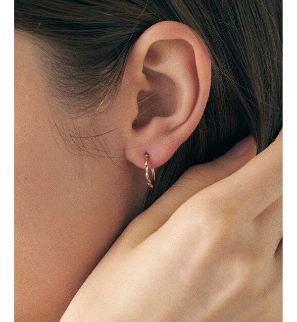 ete「ツイスト フープピアス」|ピアス|