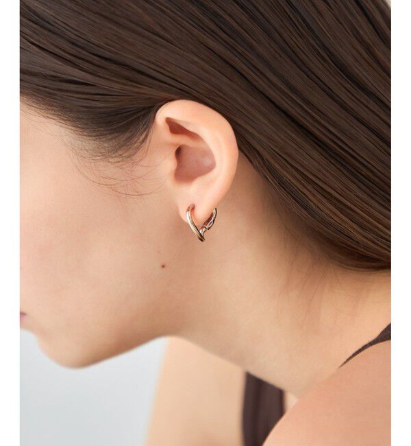 ete「ハートフルライン ハグピアス」|ピアス|