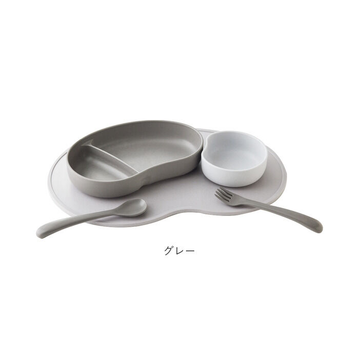 BACKYARD FAMILY「SUCSUC スクスク ベビー 食器 セット スプーン フォーク ボウル トレイ 通販 4点」|食器・キッチングッズ|