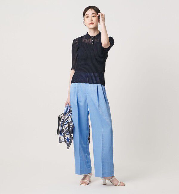 UNITED ARROWS「バンダナ 2タック ワイドパンツ ‐ウォッシャブル‐」|チノ|