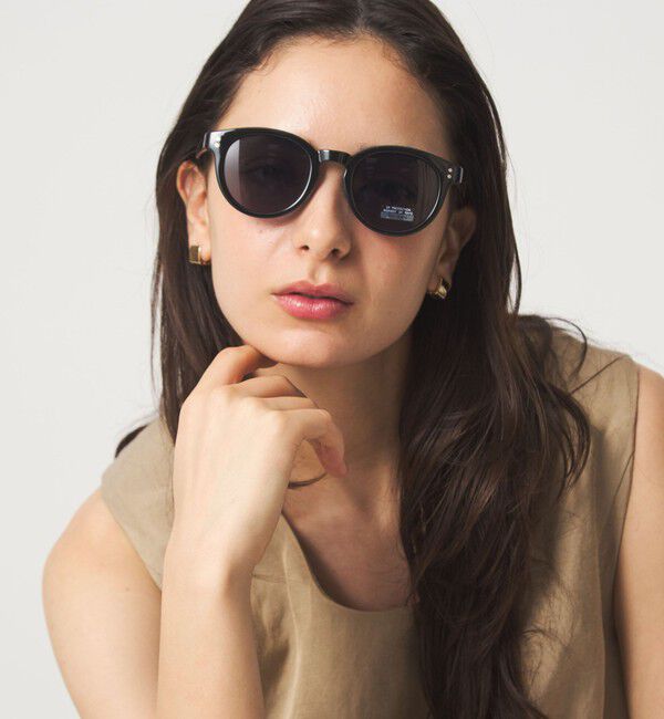 UNITED ARROWS green label relaxing「ボリューム ボストンカラー レンズ メガネ」|メガネ|BLACK