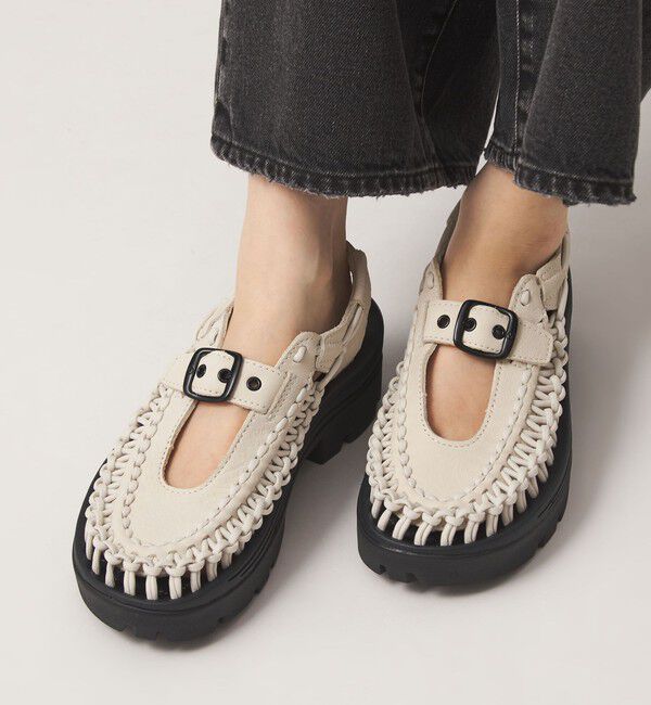 UNITED ARROWS green label relaxing「＜KEEN＞ユニーク ピーエルティー メリージェーン サンダル」|サンダル|OFF WHITE