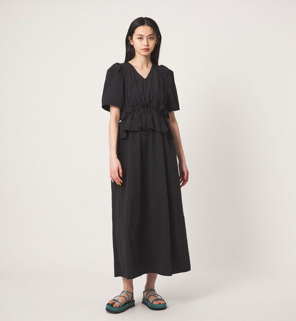 EMMEL REFINES「＜EMMEL REFINES＞EM ウエストフリル パフスリーブ ワンピース」|ワンピース|